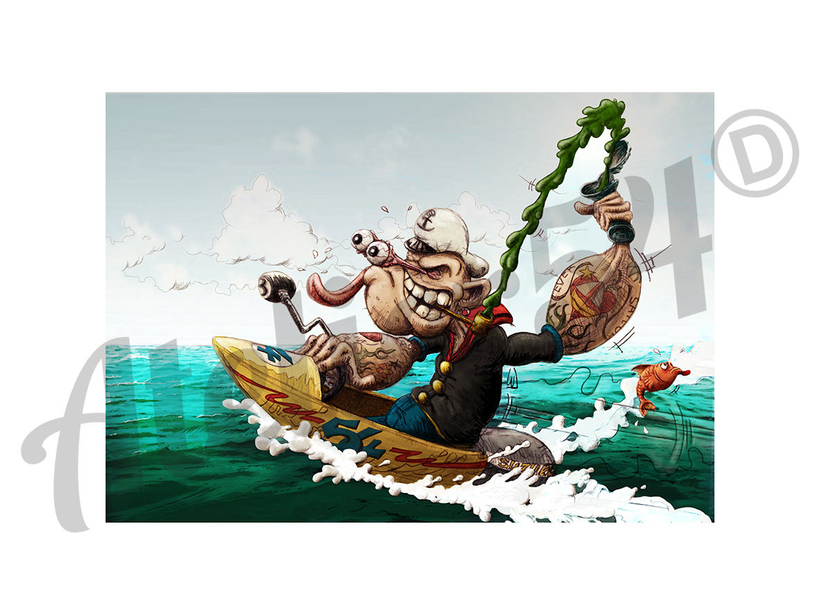 Popeye The Sailorman | Décoration Murale Idée Cadeau