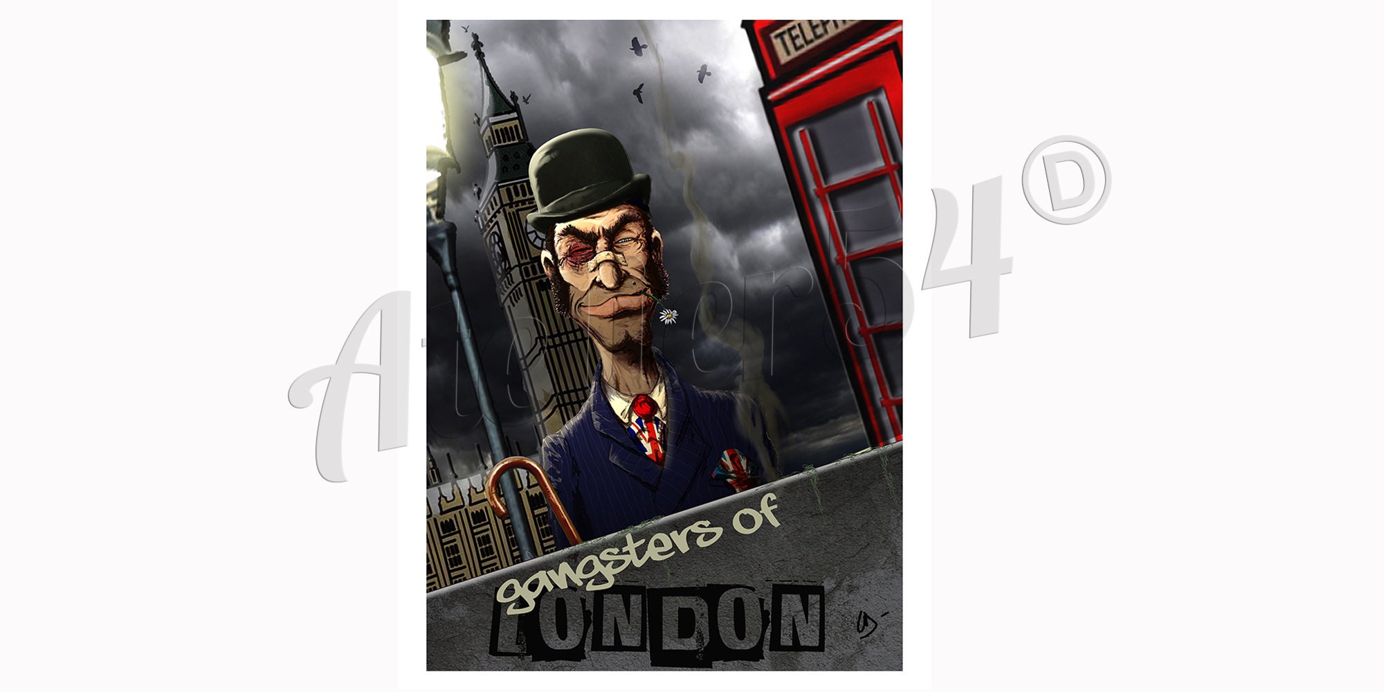 Poster Gangsters Of London | Décorations Murales Cadeau Anniversaire