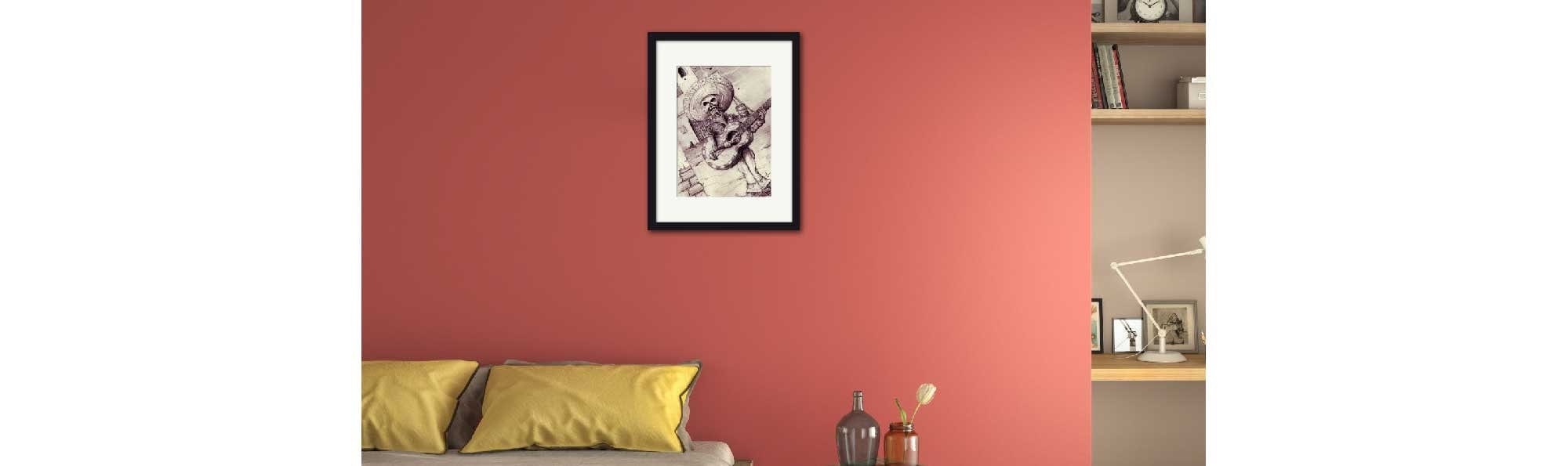 Dessin Calavera | Poster Pour Décorations Murales Cadeau Anniversaire Home Decor