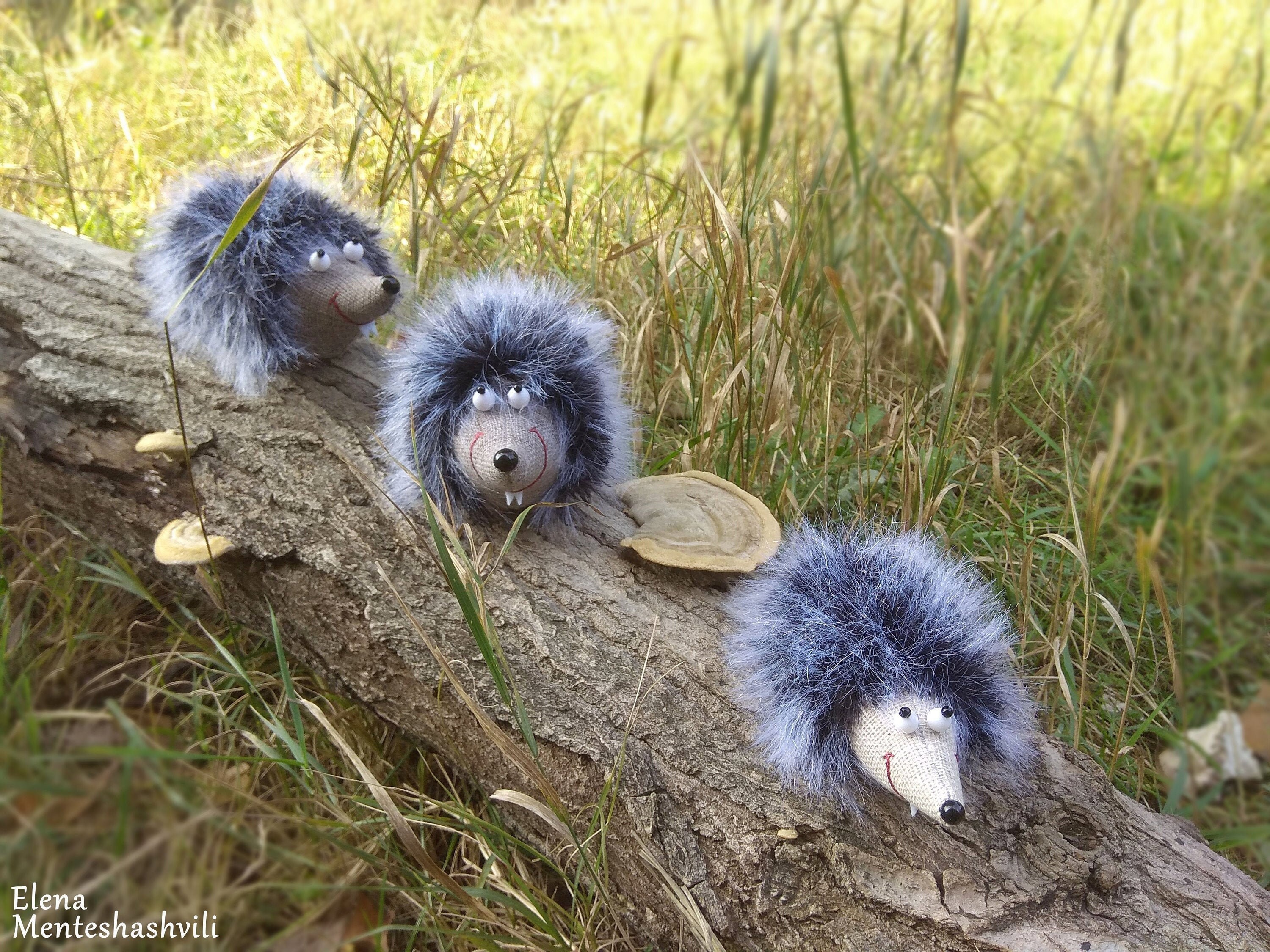 Hedgehog Toy Set 3 Pieces Decorative Hedgehogs Figurine Gifts Etsy UK