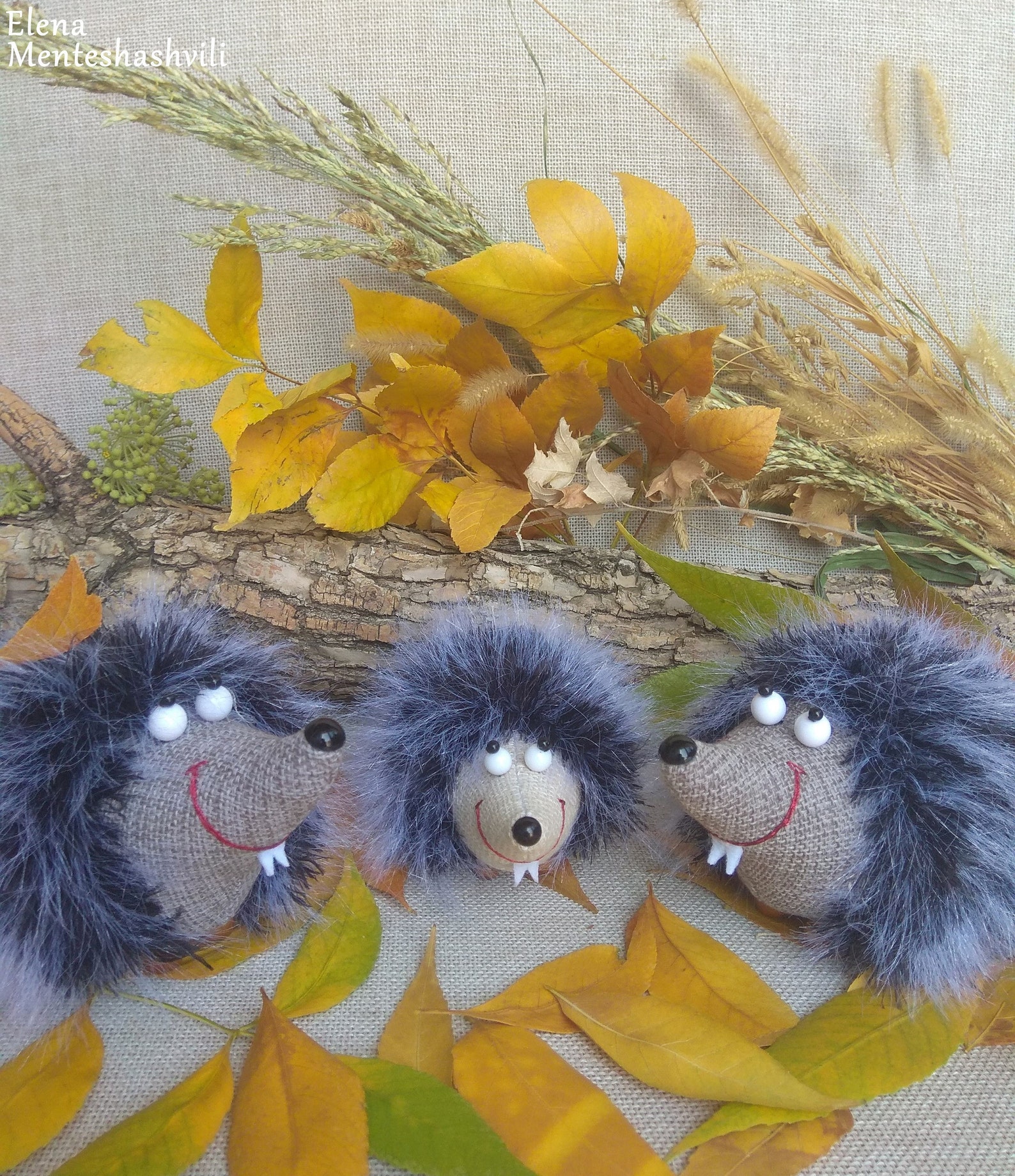 Hedgehog Toy Set 3 Pieces Decorative Hedgehogs Figurine Gifts Etsy