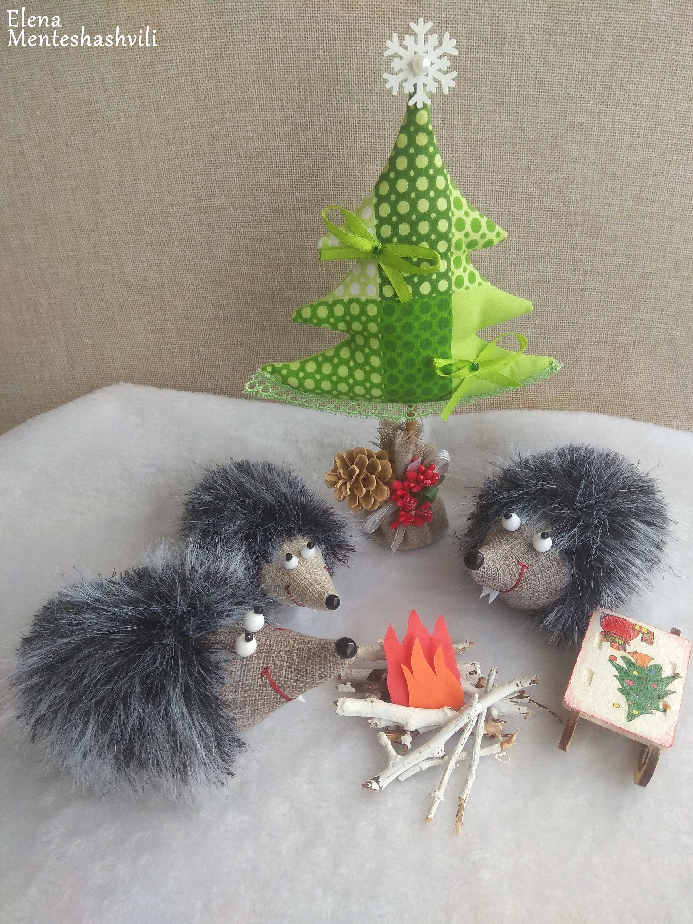Hedgehog toy set 3 pieces Decorative hedgehogs figurine gifts Etsy