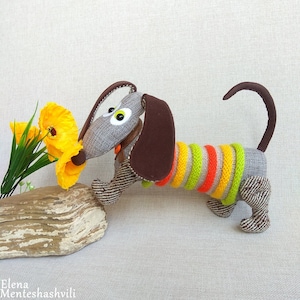 Sausage Dog, Stuffed toy dog Dachshund, Summer gift ideas