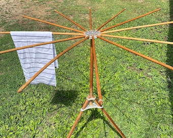 Antique Wooden Herb Drying Rack, Quilt Rack, Linen Drying Rack