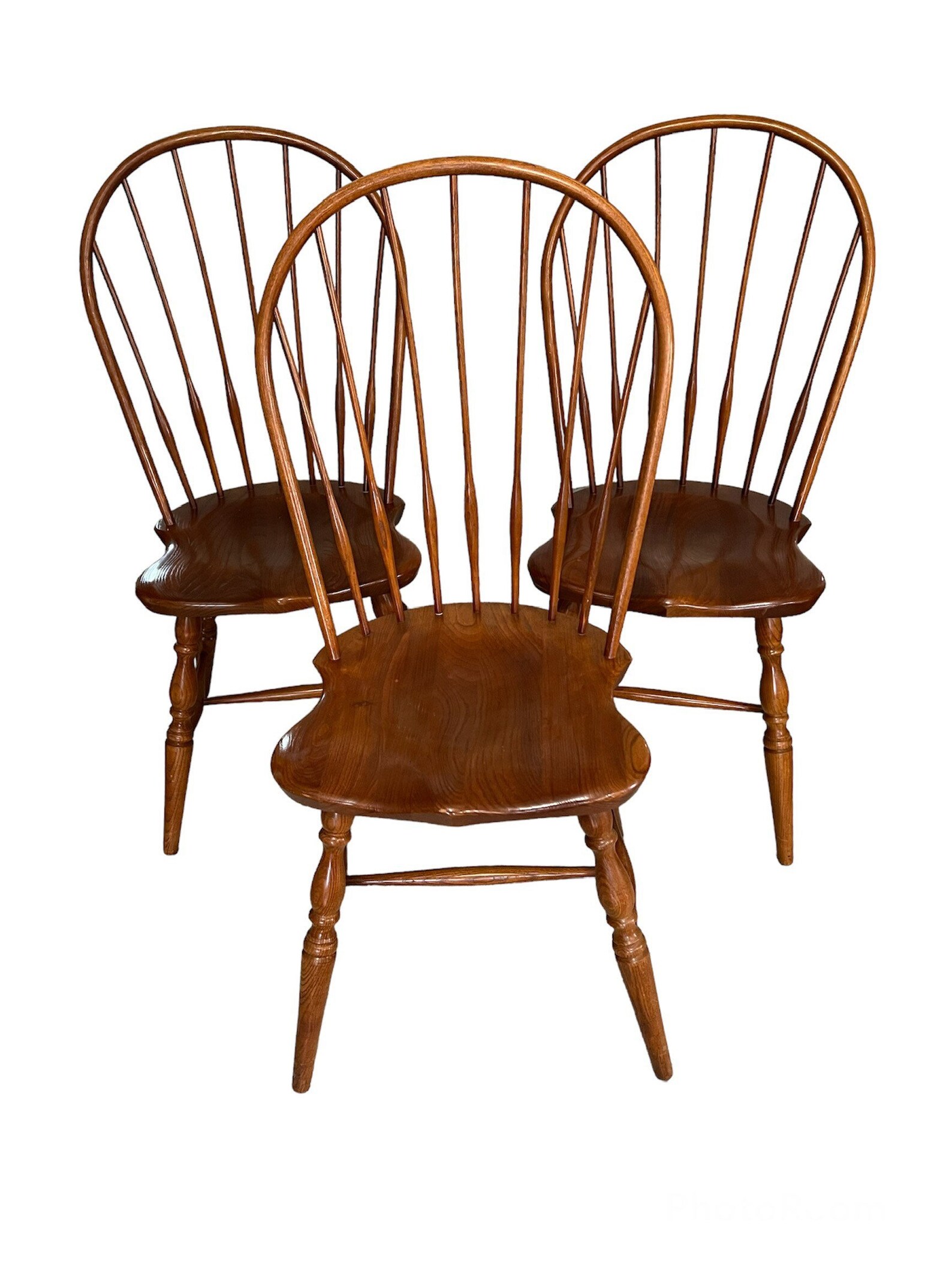 Yugoslavia Windsor Back 7 Spindle Chairs / Mid Century Windsor Etsy