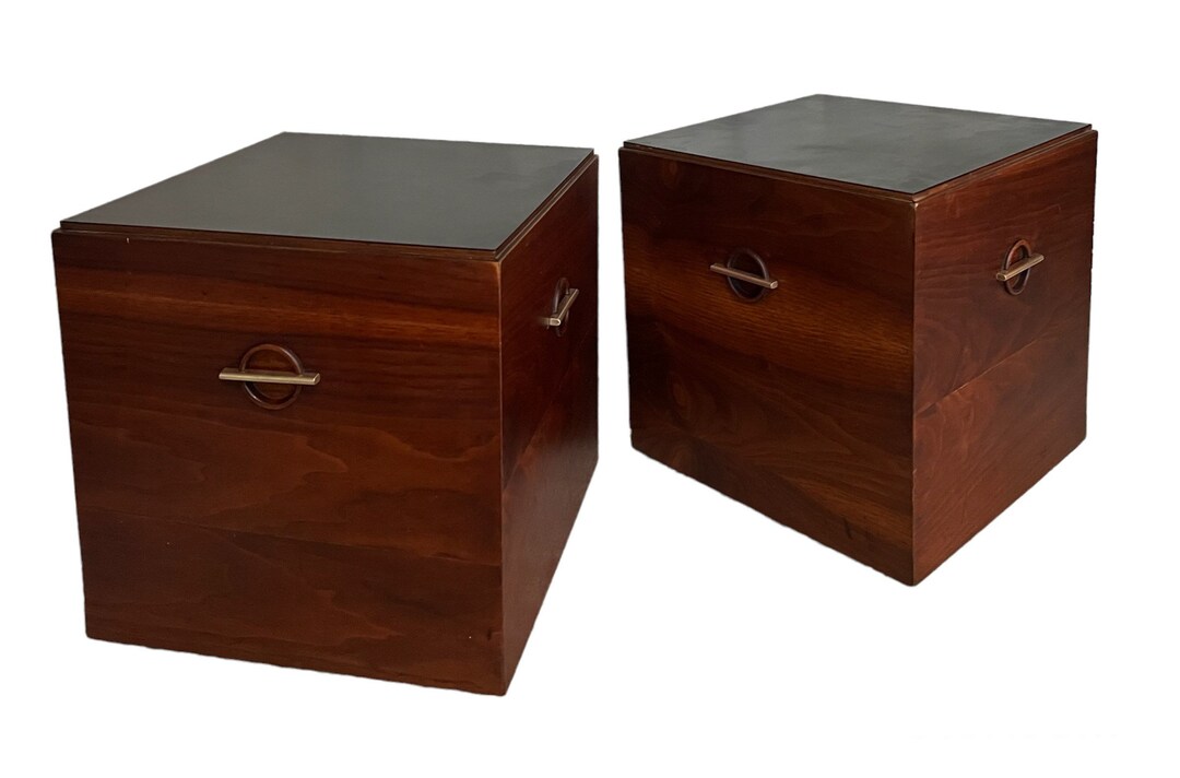 Mid Century Modern Lane Cube End Table Pair / Vintage Lane Etsy