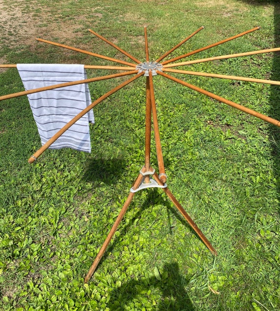 Antique Drying Rack Wood Laundry Stand Clothes Dry Rack -  UK