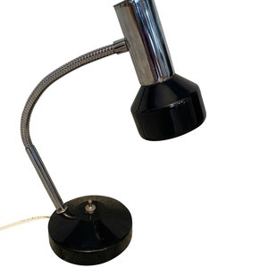 MCM Gooseneck Desk Lamp, Vintage Flashlight Lamp, 1950s Desk Light, Retro Vintage Lamp
