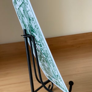 Kaartstandaard in art-decostijl in metalen art-decostijl
