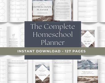 Homeschool Planner, Undated Lesson Plans, Multiple Children (Digital Download)