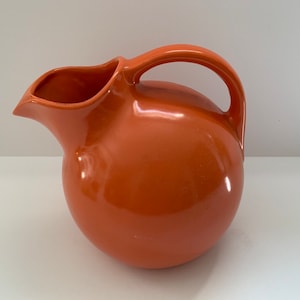 Vintage Orange Ball Pitcher