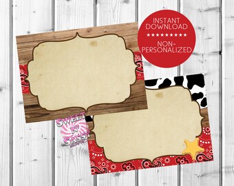 Western food labels | Etsy