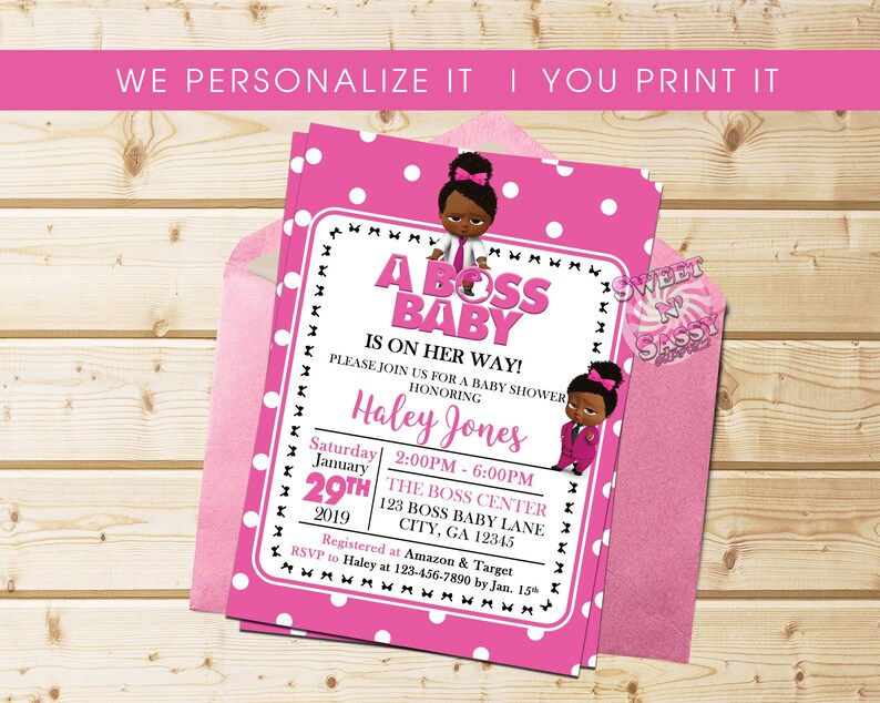 boss baby shower invitations