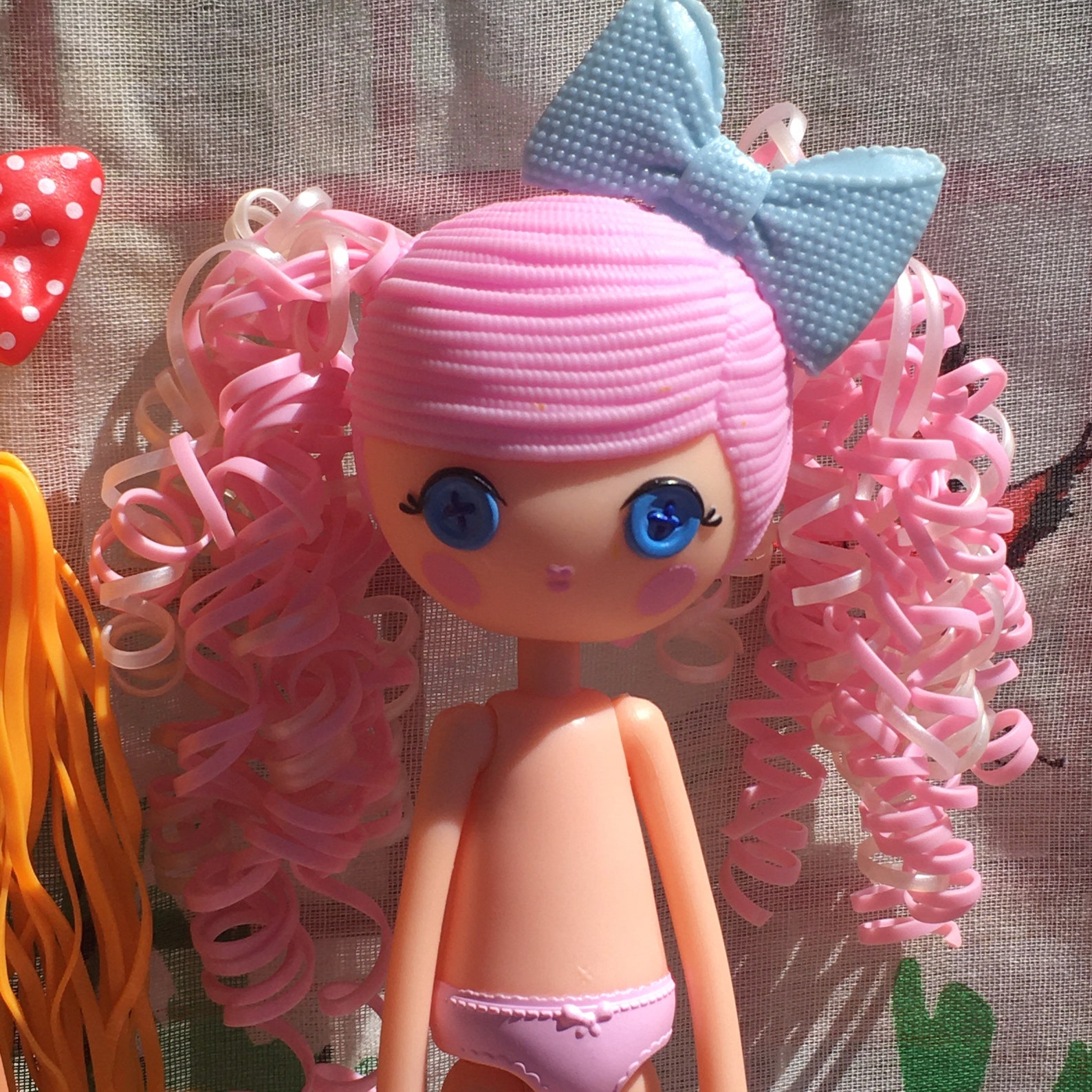 Lalaloopsy LOT Rag Doll Cloud Spot Curly Hair Button Eyes Etsy