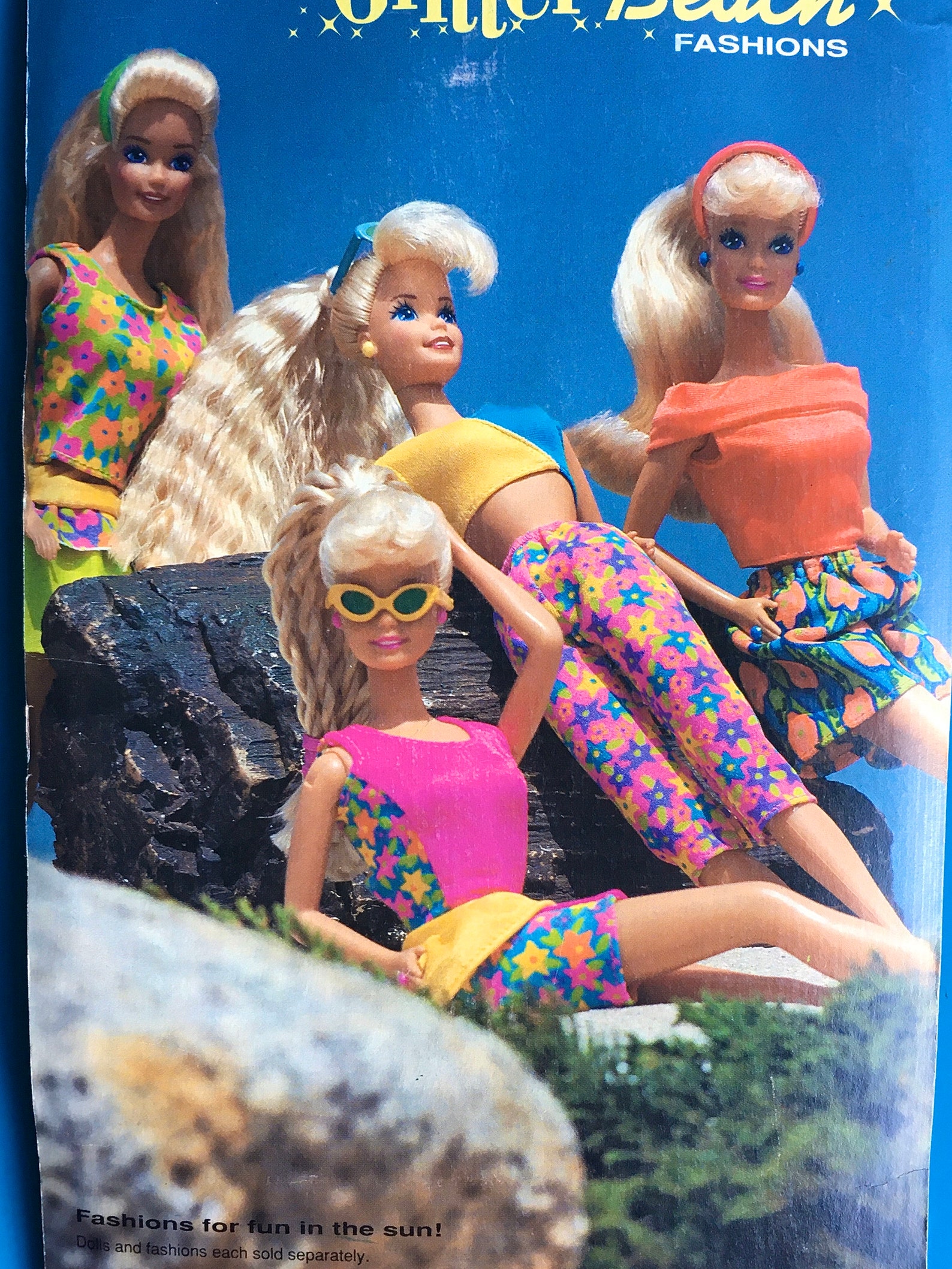 Barbie GLITTER BEACH Fashions 7778 Separates 90s Top Bottoms | Etsy