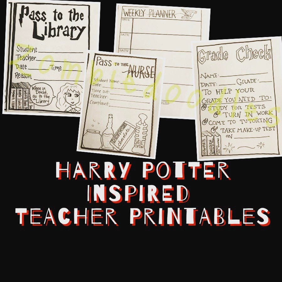 Wizarding School Teacher Printables - Etsy