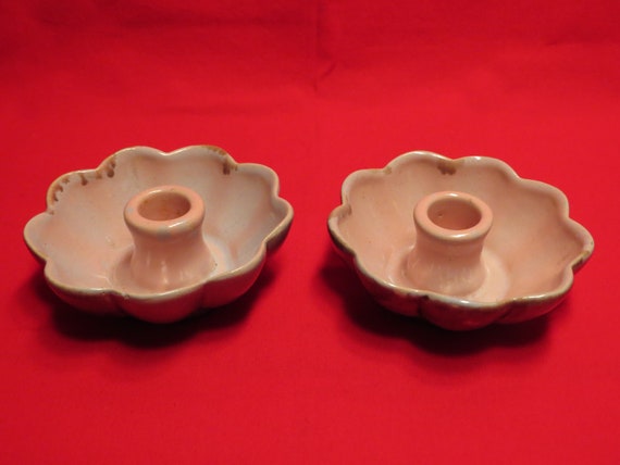 Gonder Pottery Candle Holders E14 Gonder Usa Etsy
