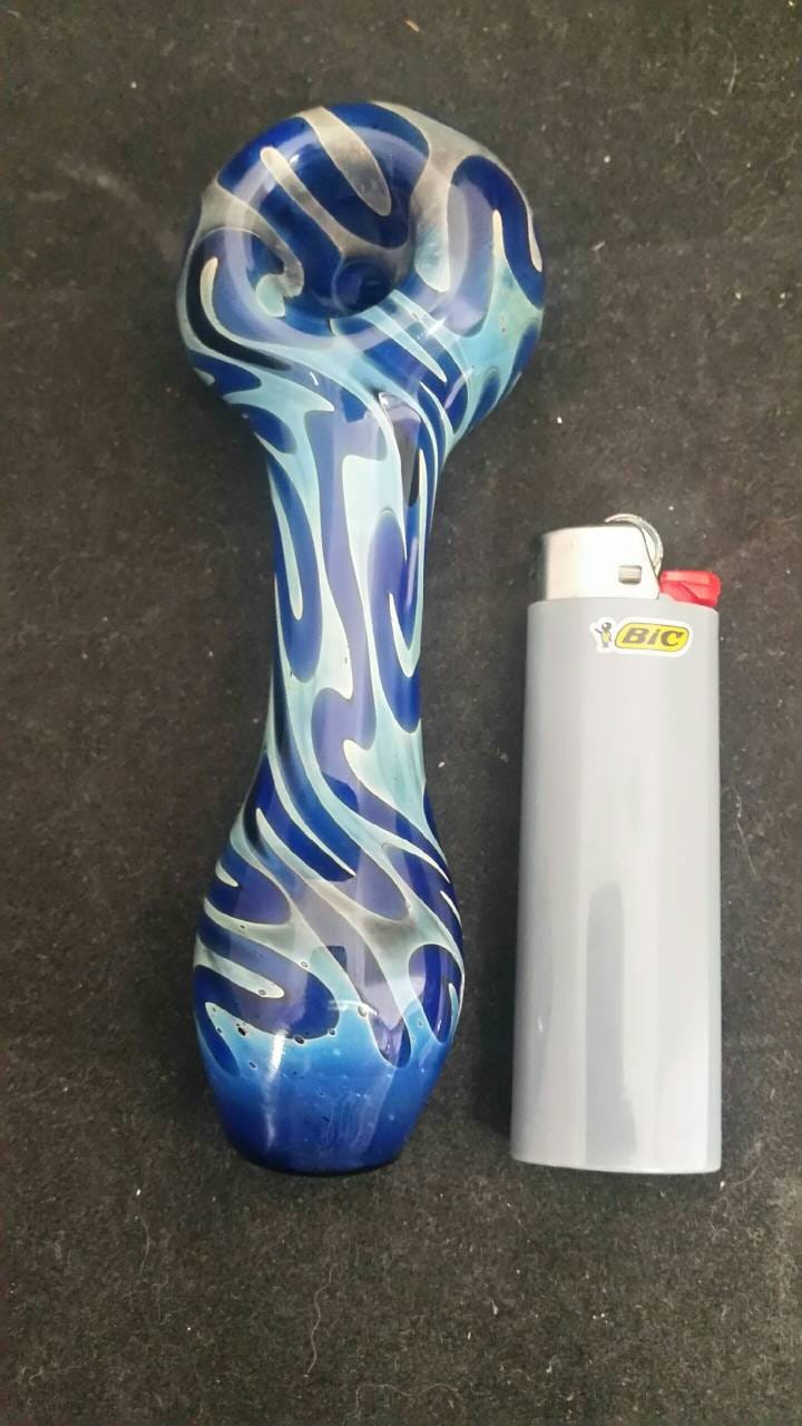 Large Squiggle Patterned Tobacco Pipe FREE SHIPPING - Etsy