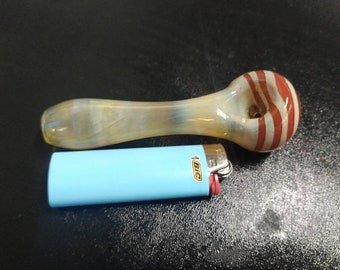 Fumed Spiral  Spoon Style Tobacco Pipe