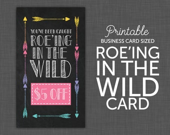 Roe-ing in the Wild Card, Wild Card, You've Been Caught, Gift Certificate, Chalkboard