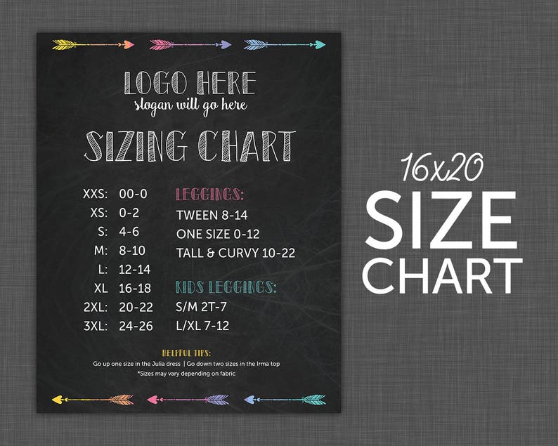 One Size Lularoe Size Chart