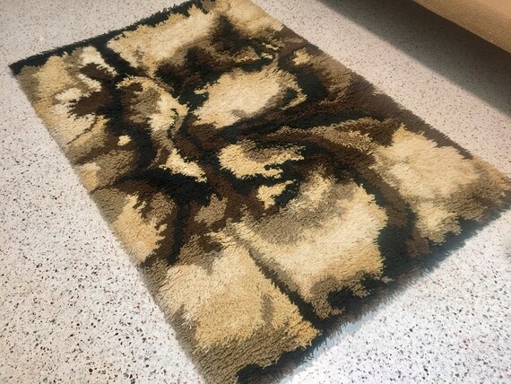 Ege Rya Teppich Abstrakte Textile Wand Kunst Denmark Danische Etsy