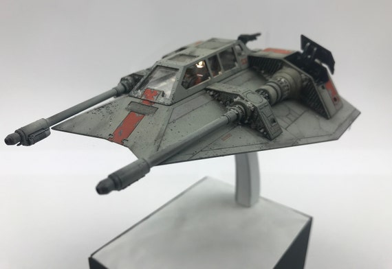 Star Wars Snowspeeder Diorama Battle Of Hoth With Led Etsy
