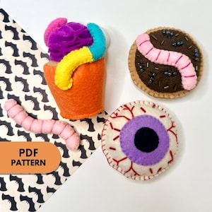 PDF-patroon voor griezelige desserts van vilt