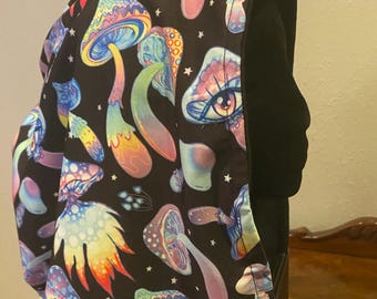 UV reactive shroomie festival hood