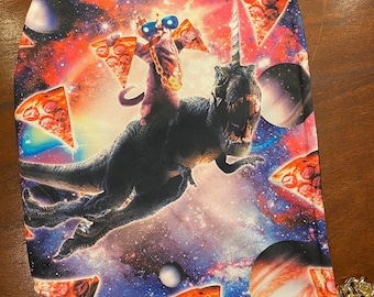 Pizza cat Dino festival hood