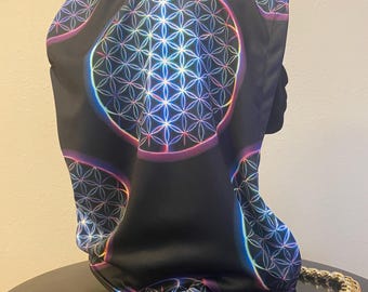 Flower of Life  Festival Hood