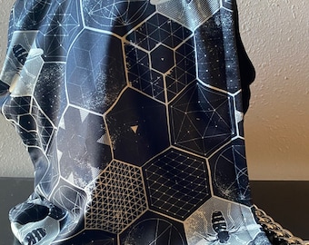 Sacred Geometry Bee Festival Hood