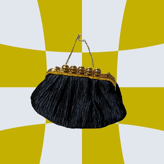 Vintage Black & Gold Evening Bag Gem