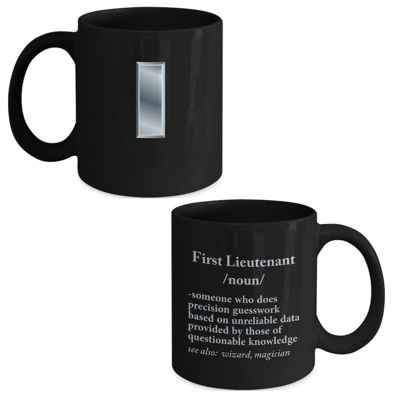 First Lieutenant Definition Coffee Mug - Military Promotion Gift - Etsy
