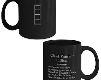 US Army Chief Warrant Officer CW4 Coffee Mug - Veteran Promotion Gift