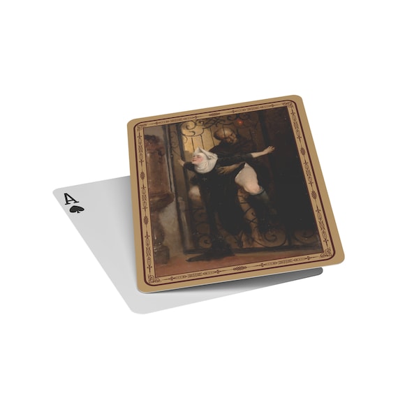 罪のトランプ、ハインリヒ・ロソウ作 1880年 - Etsy 日本