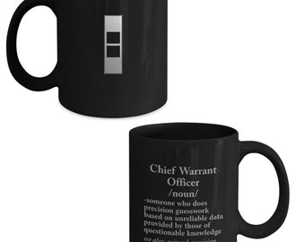 US Army Chief Warrant Officer WO2 Coffee Mug - Veteran Promotion Gift
