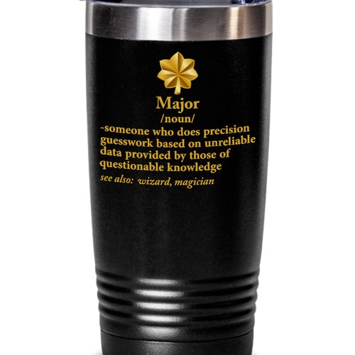 Major US Army Rank Insignia Custom Laser Engraved Barware Etsy