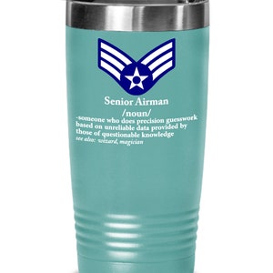 Personalized Pilot Tumbler - Laser Engraved Air Force Veteran Gift Mug