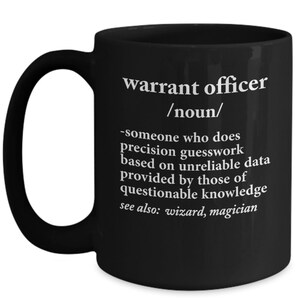 Warrant Officer Definition Warrant Officer Coffee Mug image 2