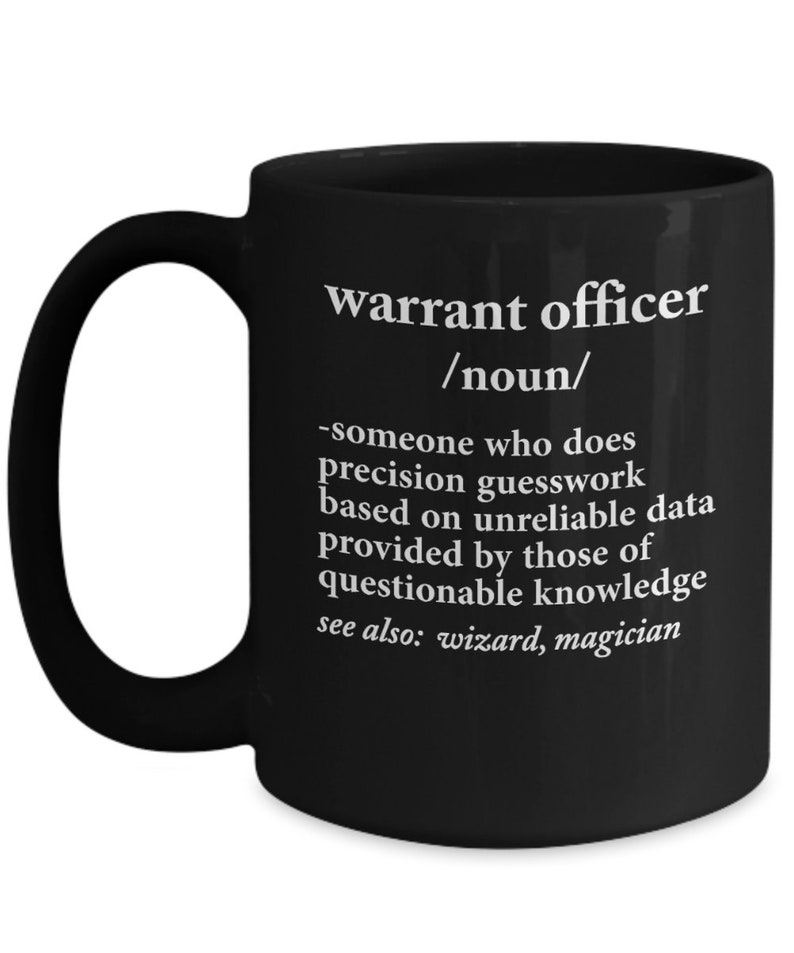 Warrant Officer Definition Warrant Officer Coffee Mug image 2