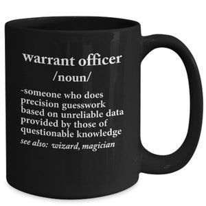Warrant Officer Definition Warrant Officer Coffee Mug image 1