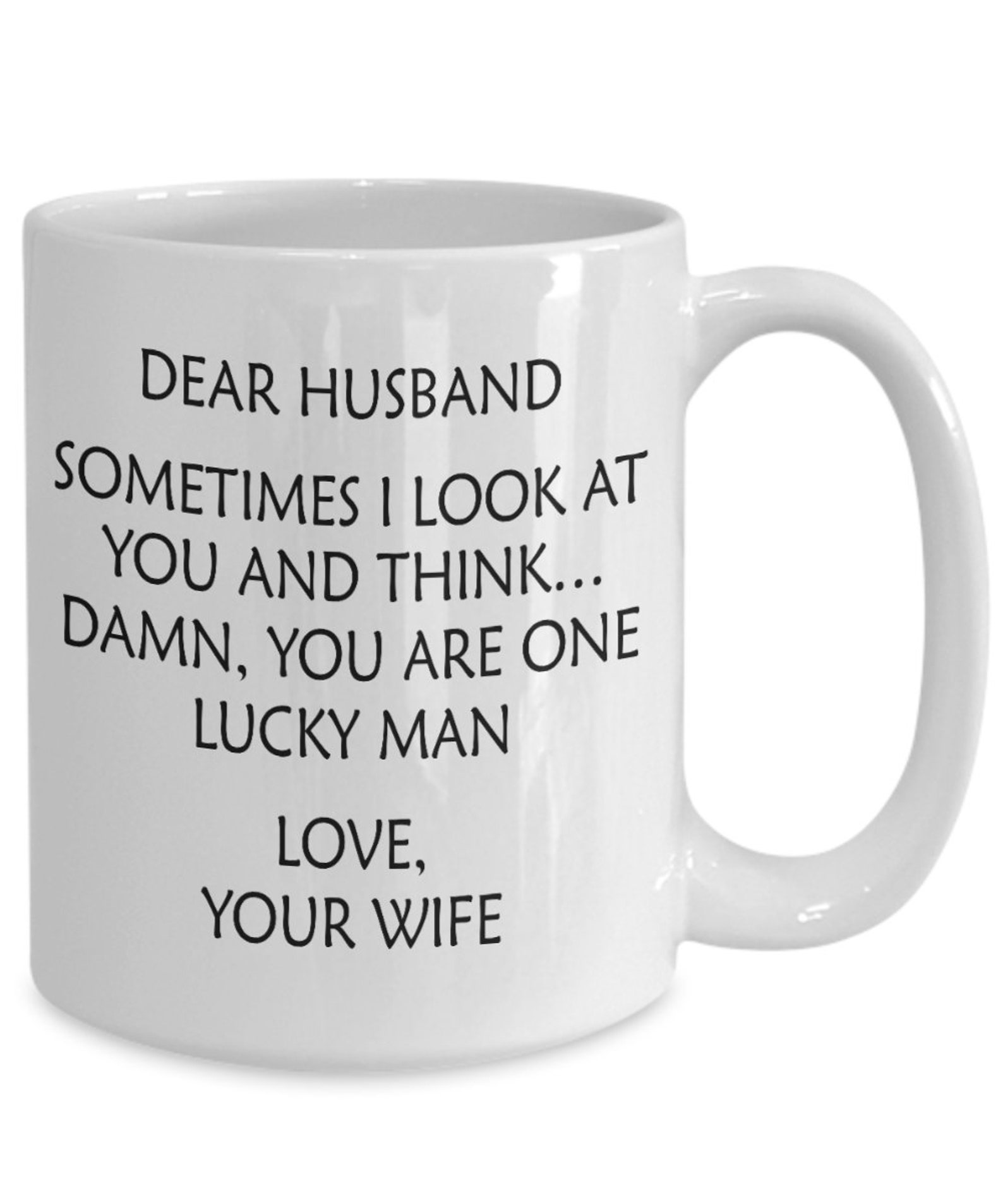 Lucky Husband Mug Funny Husband Mug Best Husband Gift Etsy