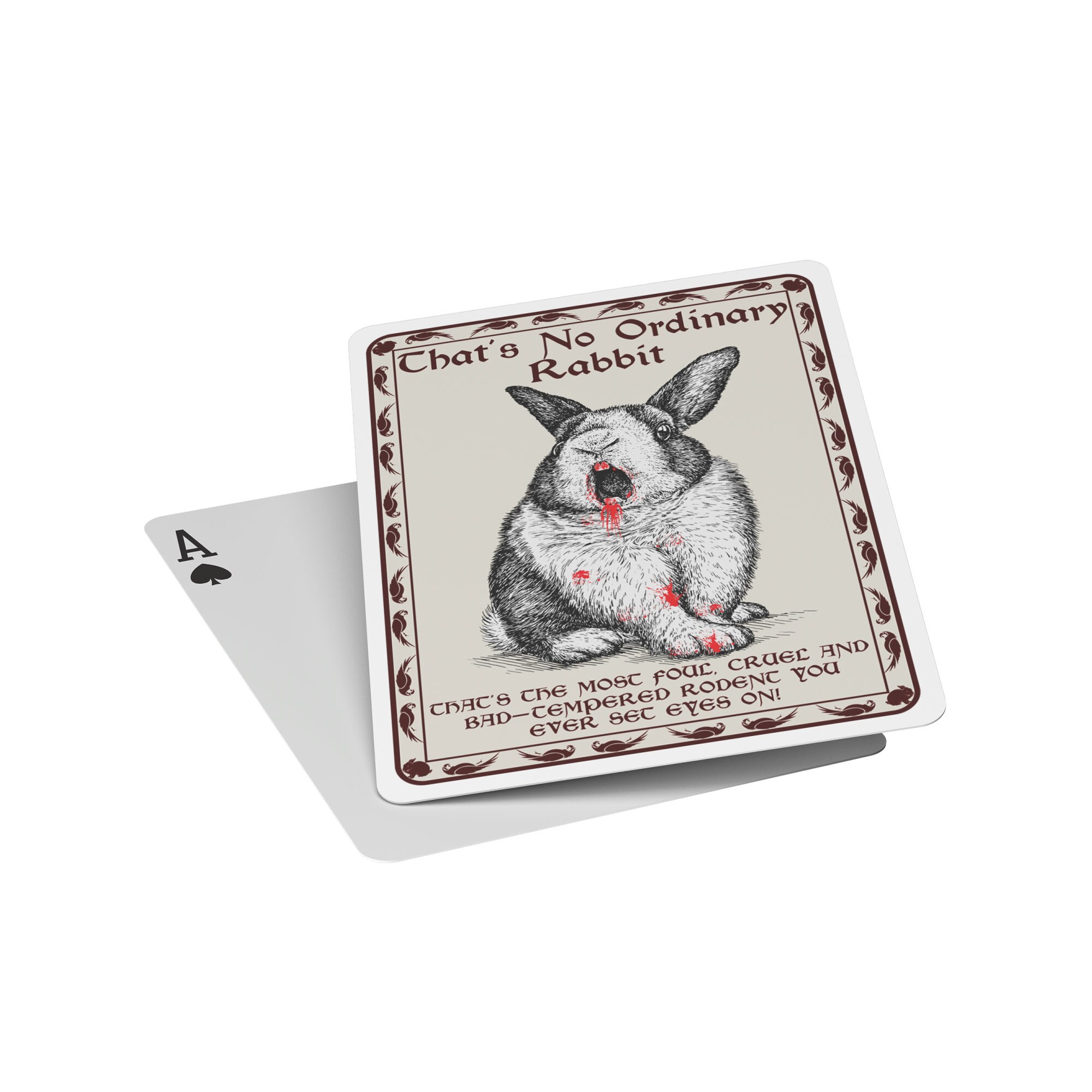 Killer Rabbit Monty Python Playing Cards Gift Holy Grail - Etsy