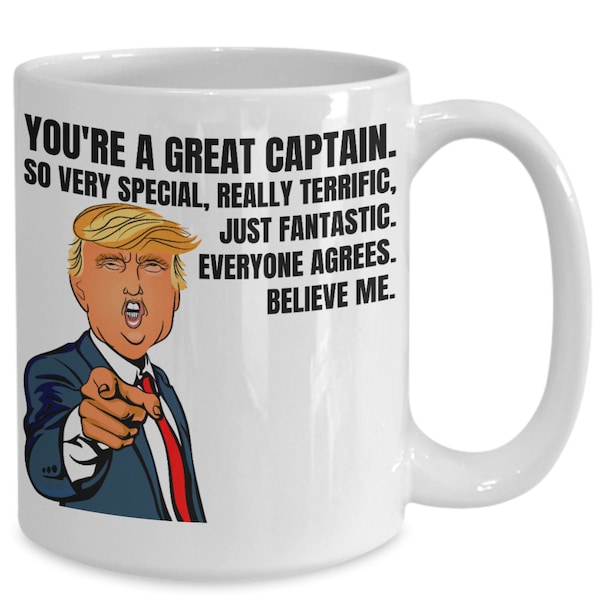 Captain Coffee Mug Gift - US Navy Captain Coffee Mug Gift - Naval Captain Promotion Gift - US Army Air Force Captain Gift