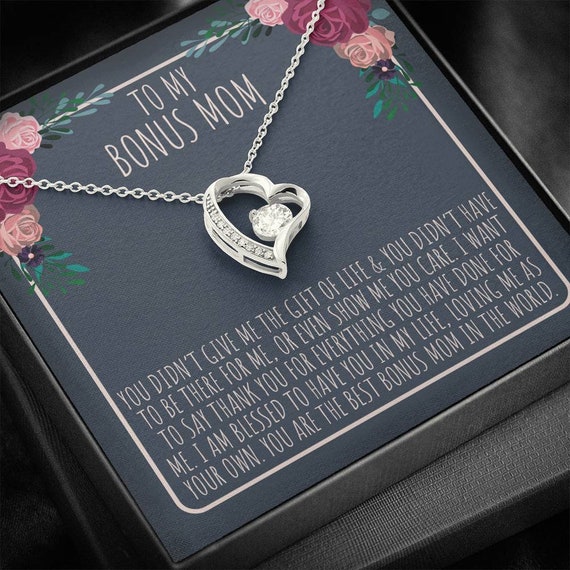 Forever Love Necklace Step Mom Gift Birthday Gift