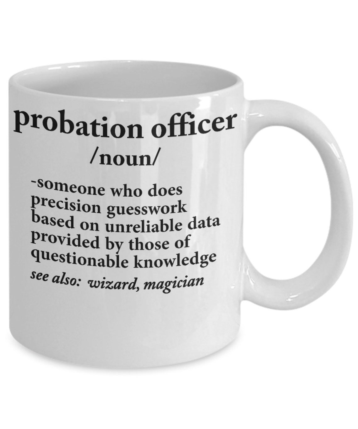 Probation Officer Definition Coffee Mug Gift for Probation Etsy