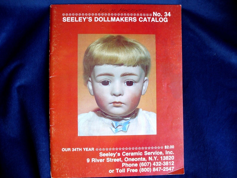 Seeleys Dollmakers Catalog No 34 Repro French Bru Jumeau French German Antique Vintage Doll Guide - 