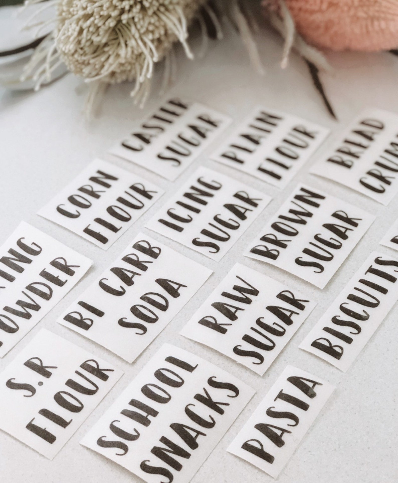 Pantry Labels // pantry stickers // organization // vinyl Etsy