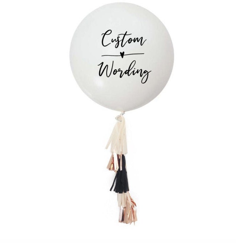Custom Balloon Decal // Birthday Balloon // Custom Decal // Etsy